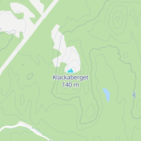 Map of Klackaberget