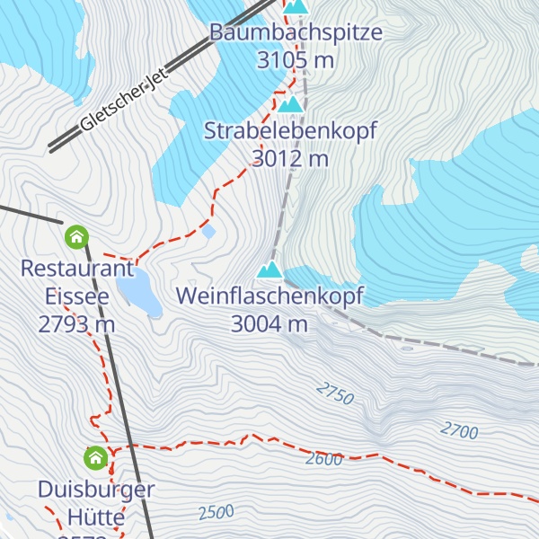 Map of Weinflaschenkopf
