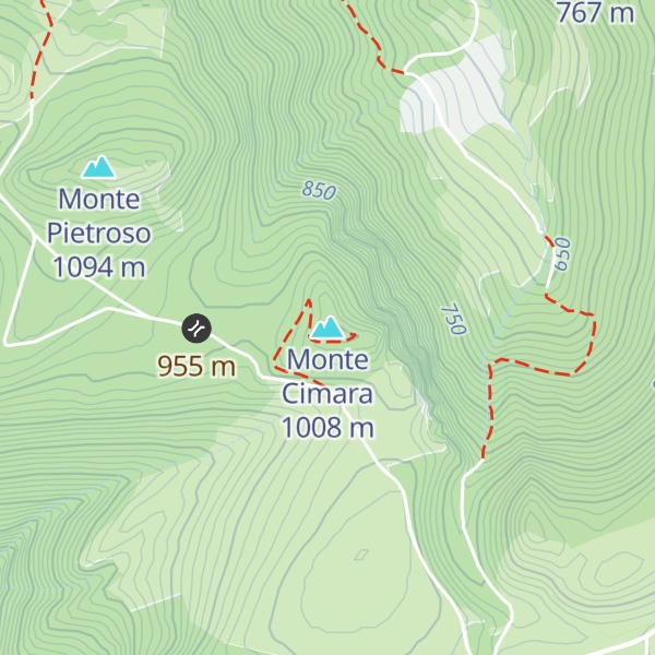 Map of Monte Cimara