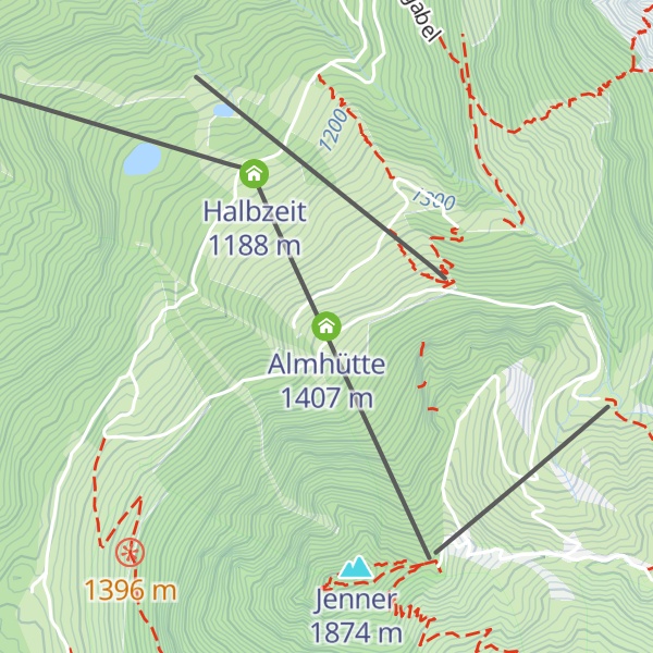 Map of Almhütte