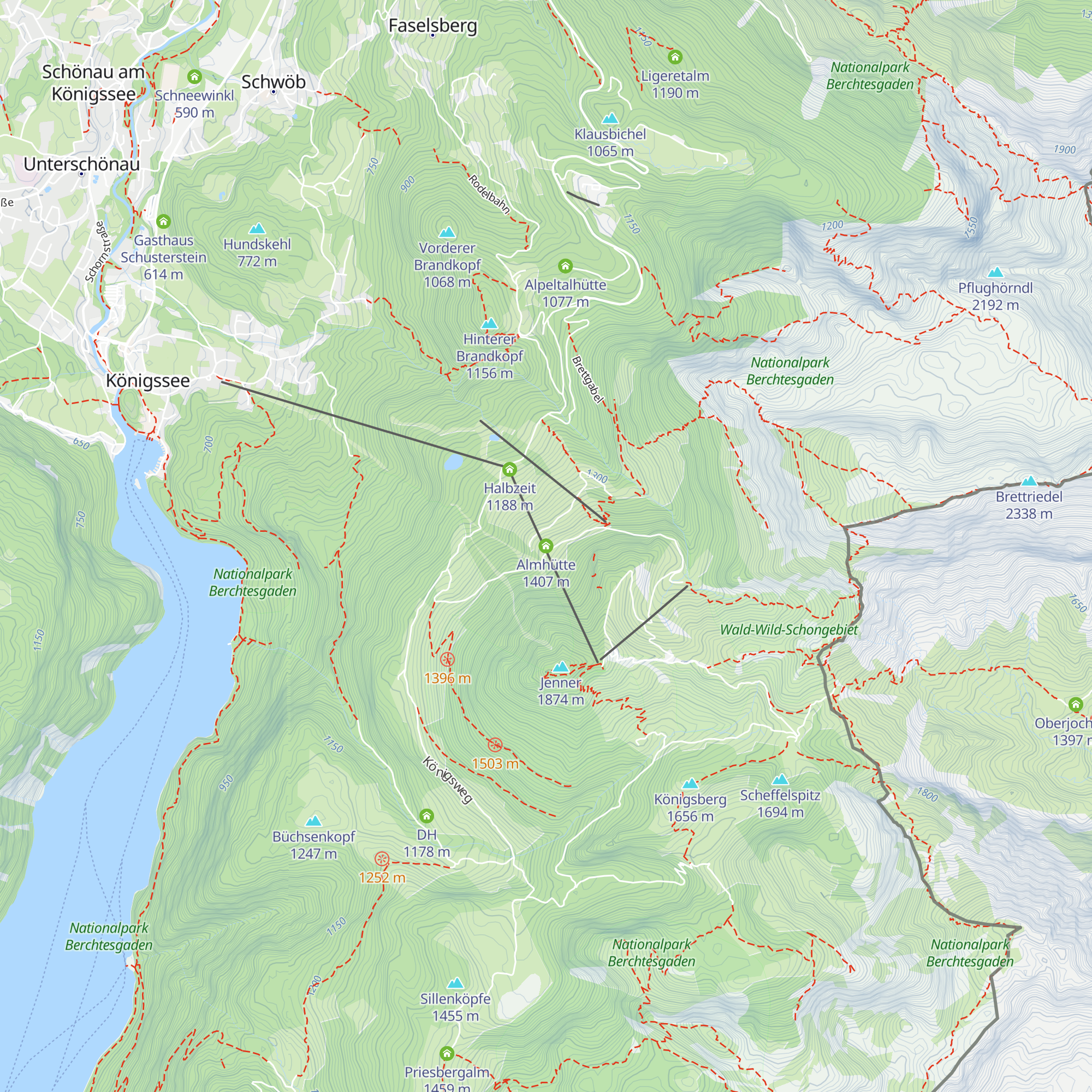 Almhütte map