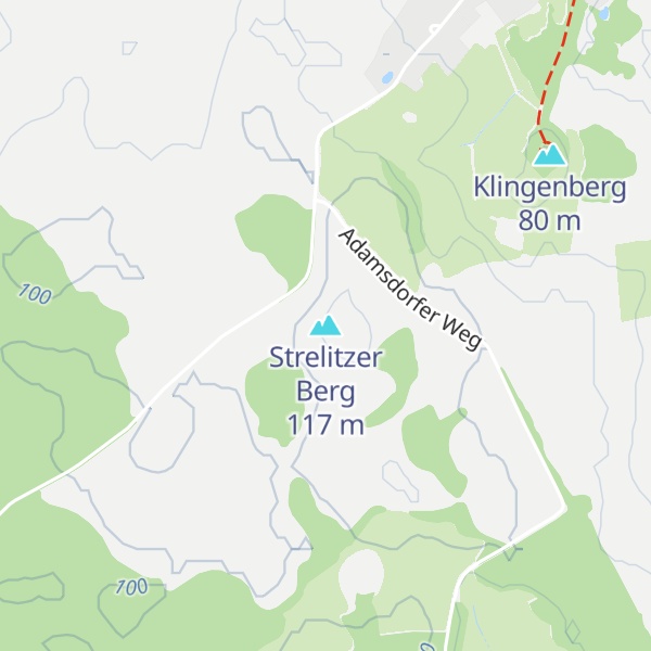Map of Strelitzer Berg