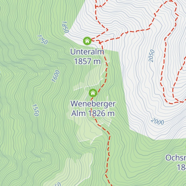 Map of Weneberger Alm