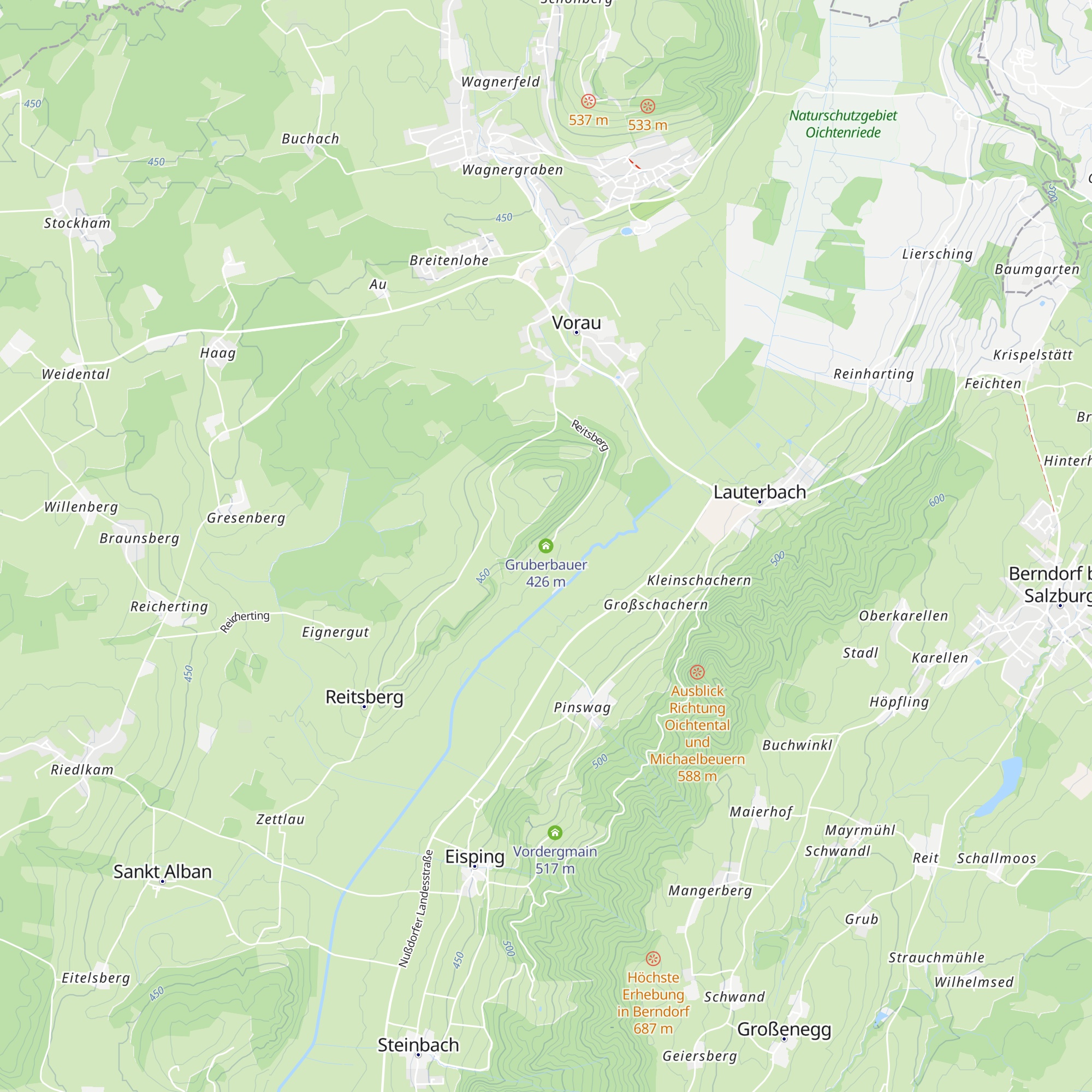 Gruberbauer map