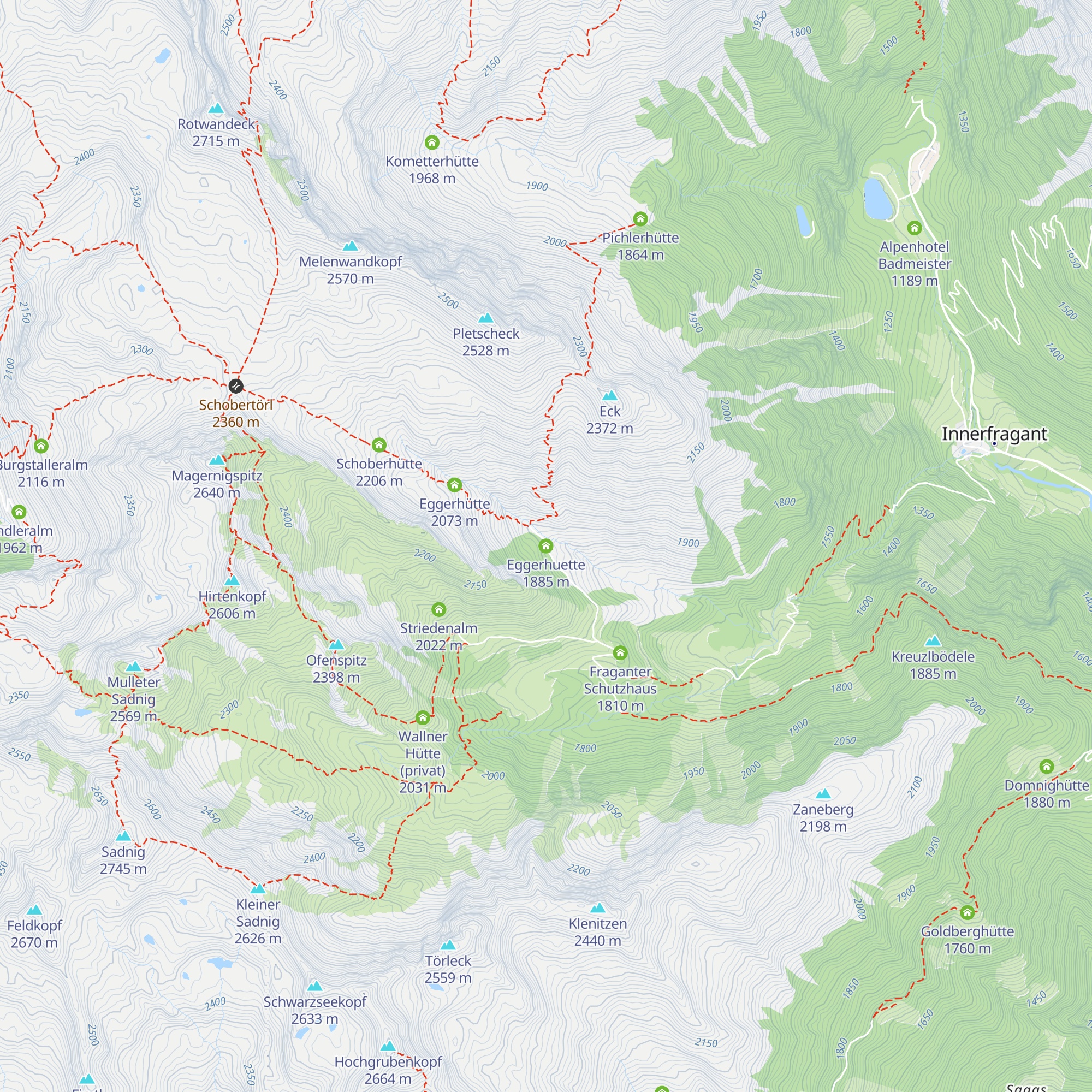 Eggerhuette map