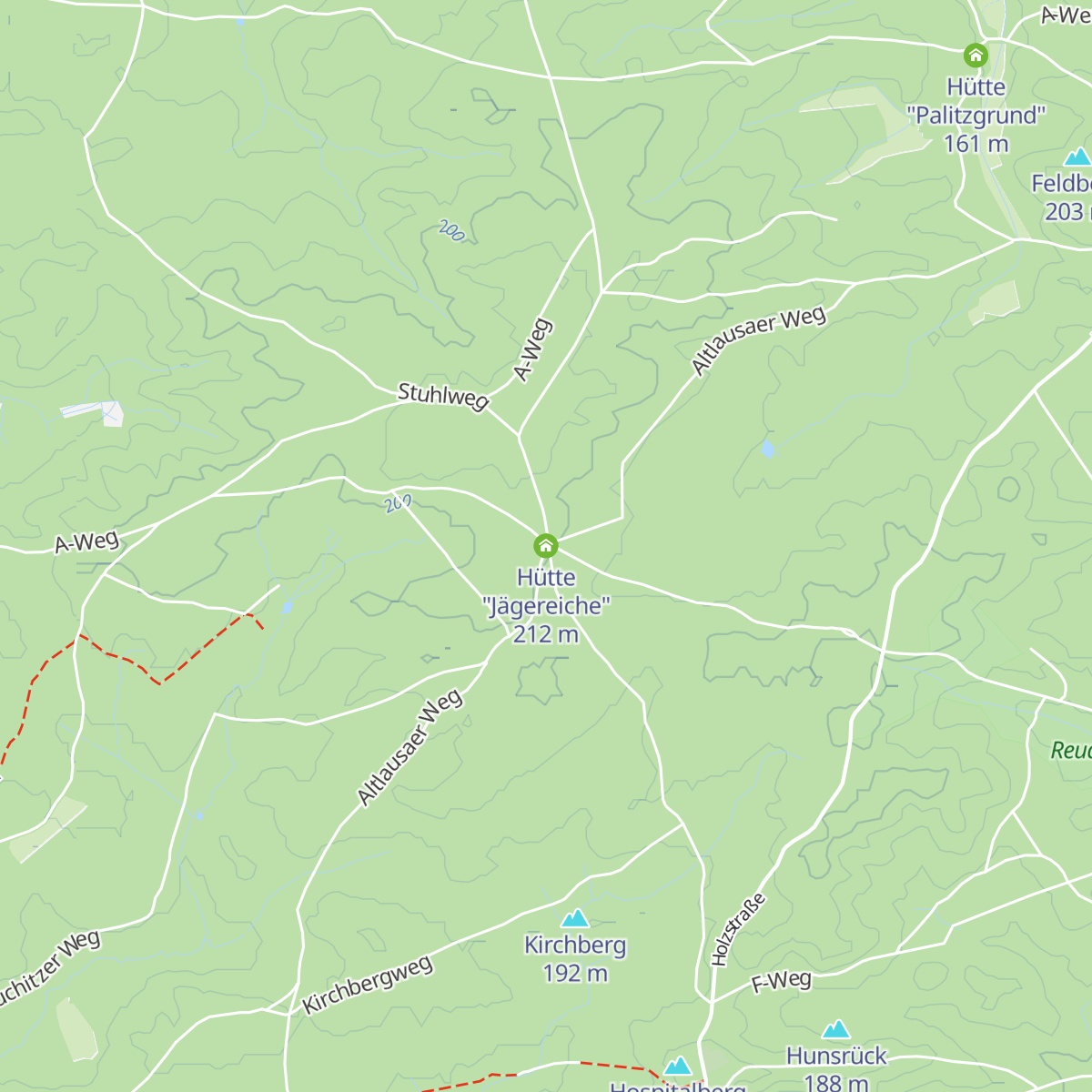 Hütte "Jägereiche" map