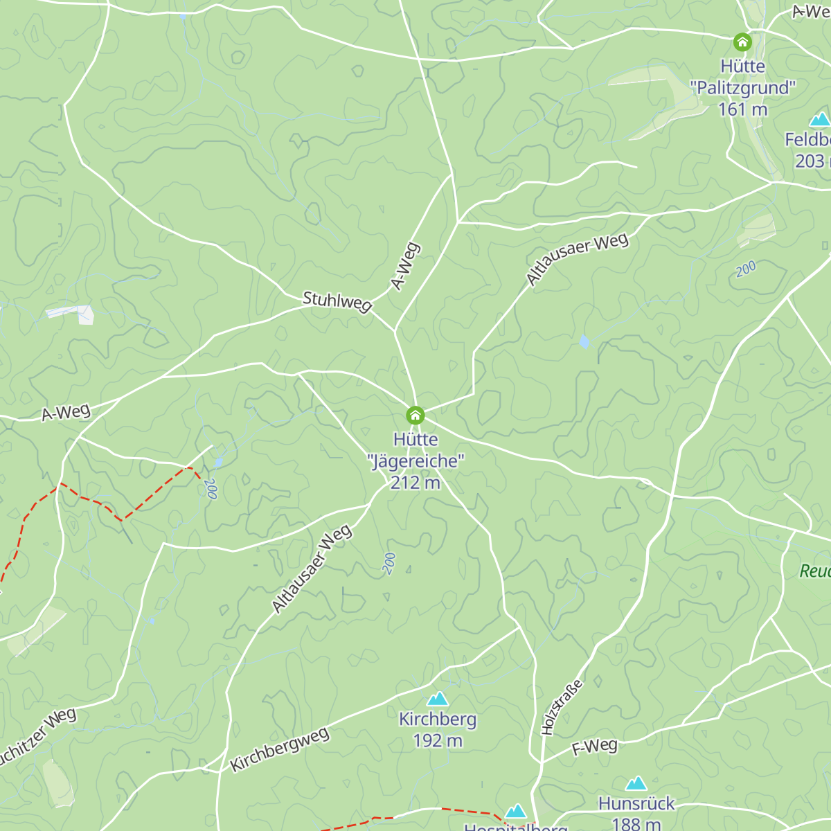 Hütte "Jägereiche" map