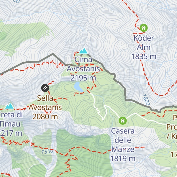 Map of Casera Promosio Alta