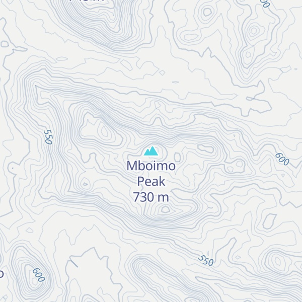 Map of Mboimo Peak