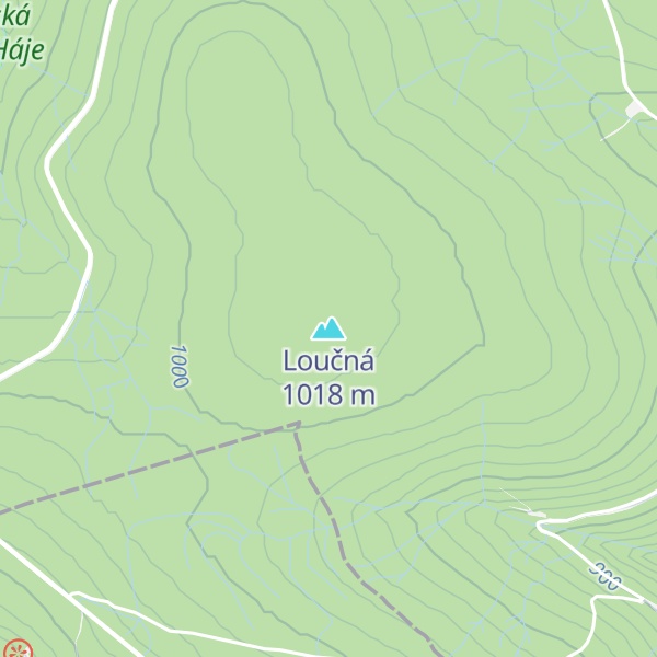 Map of Loučná