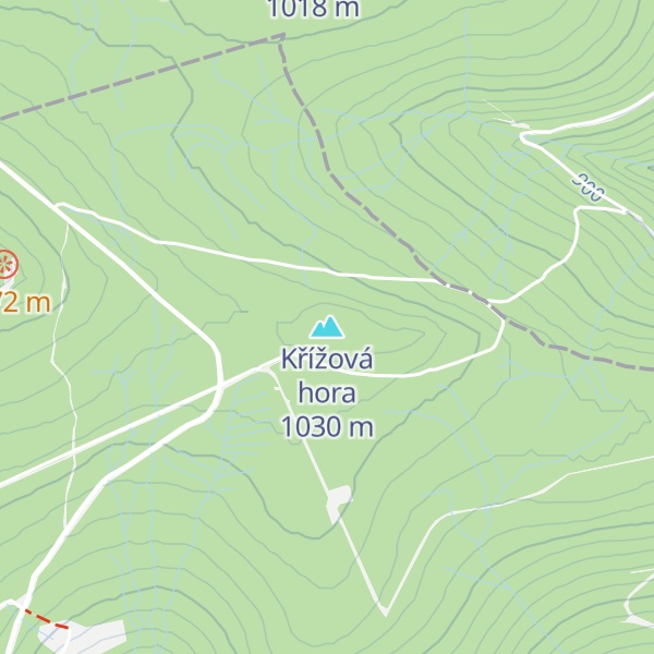 Map of Křížová hora