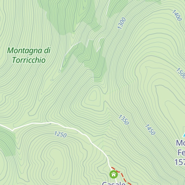 Map of Colle Rotondo