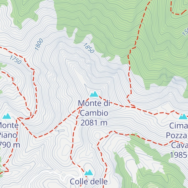 Map of Monte di Cambio