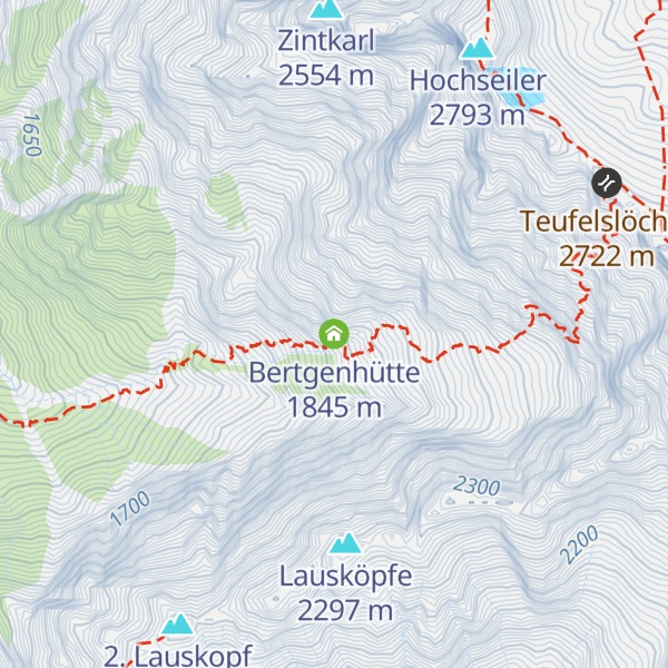 Map of Bertgenhütte
