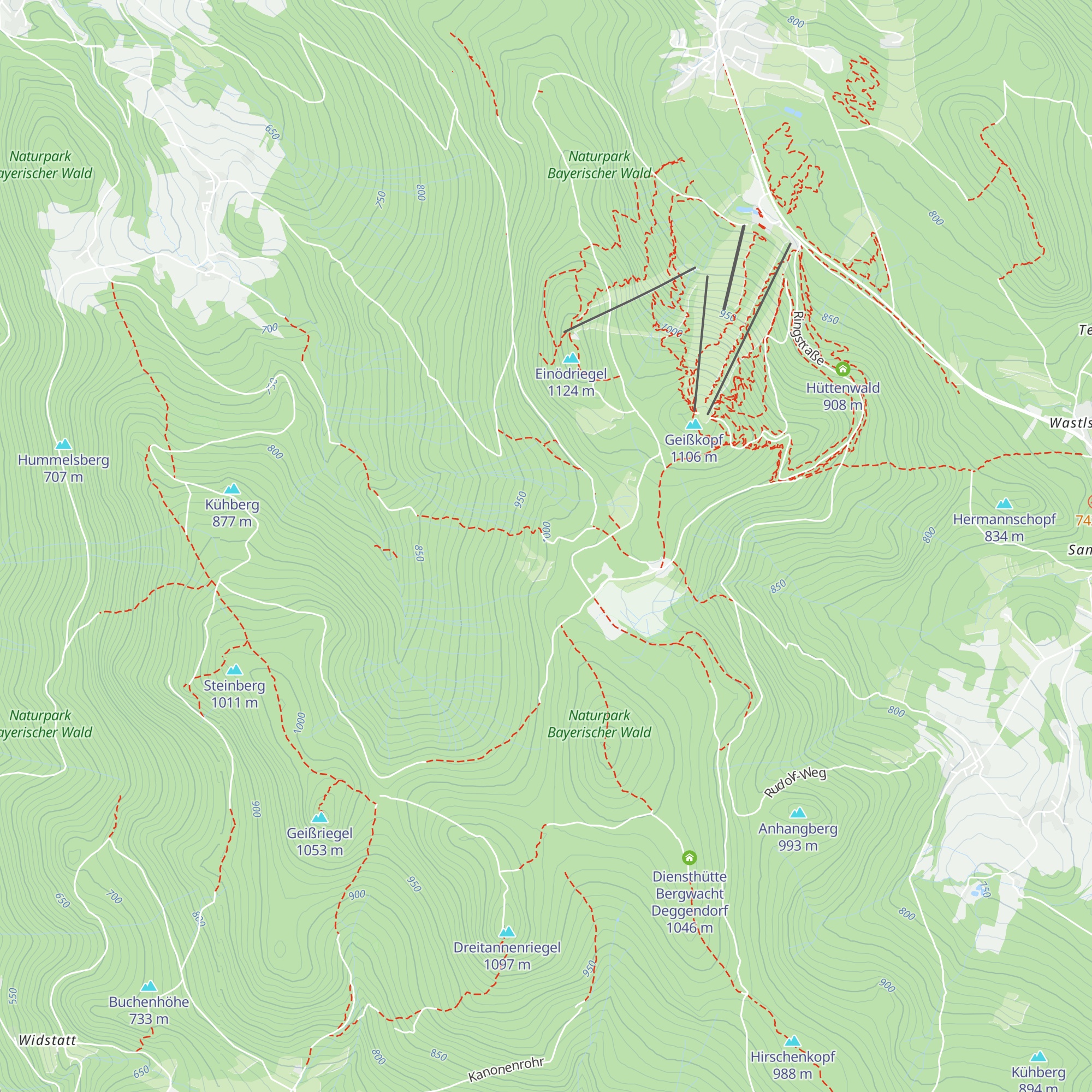 Naturfreundehaus Landauer Berghütte map