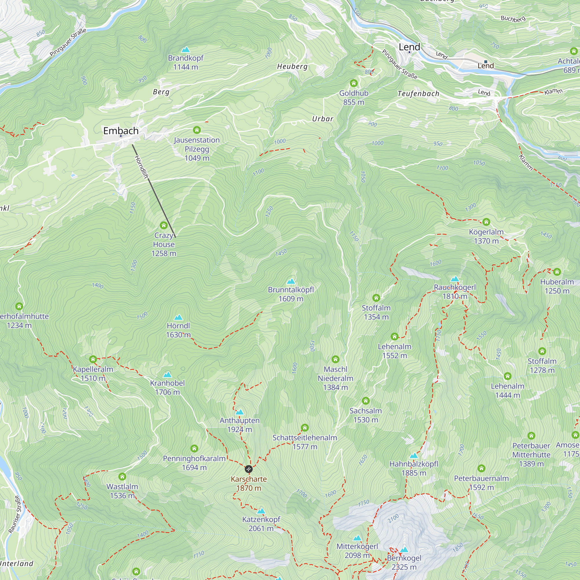 Maschl Hochalm map
