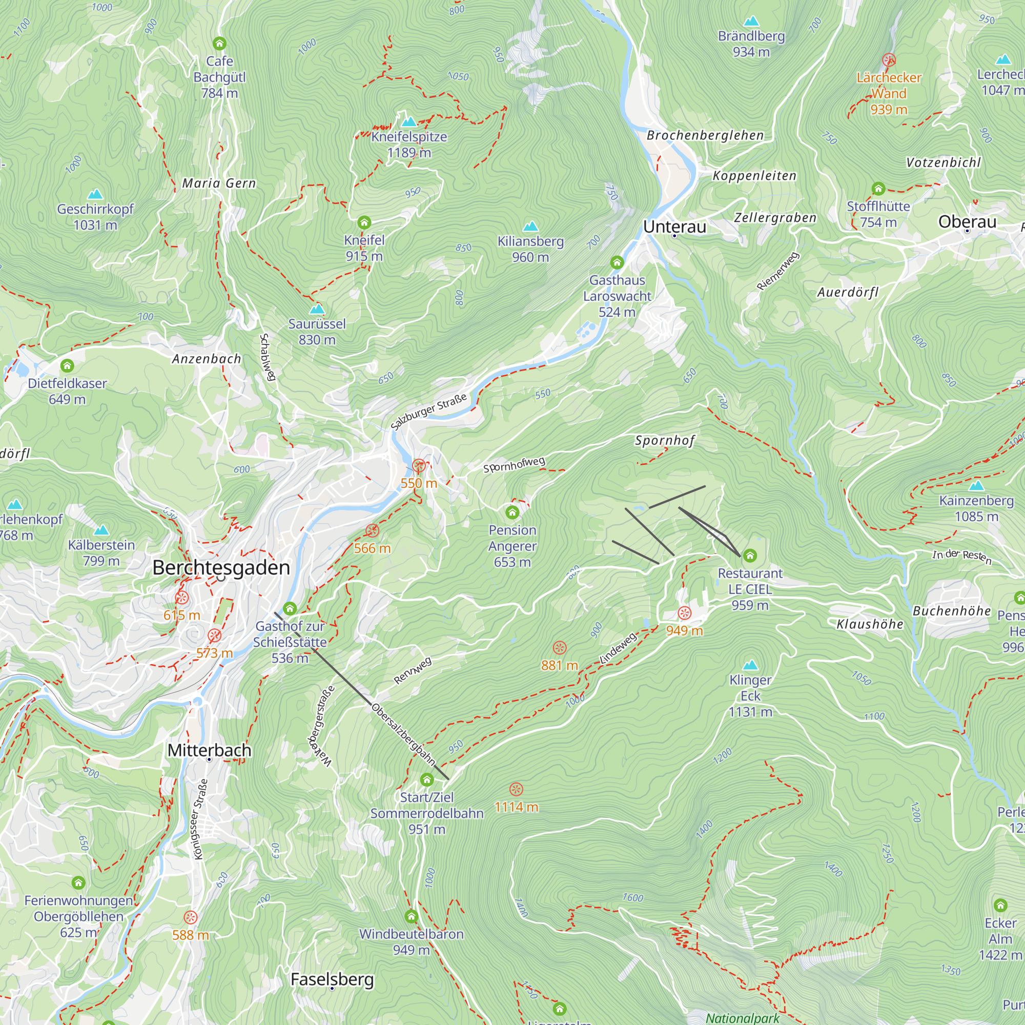 Pension Angerer map