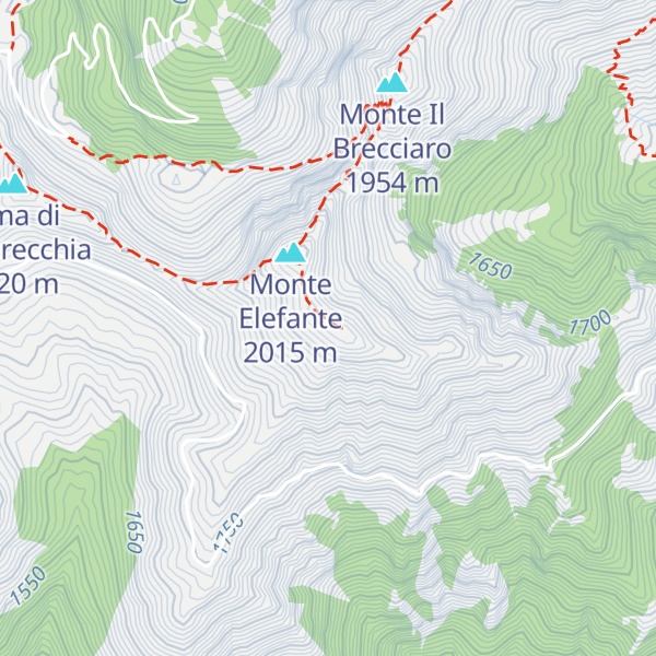 Map of Monte Valloni