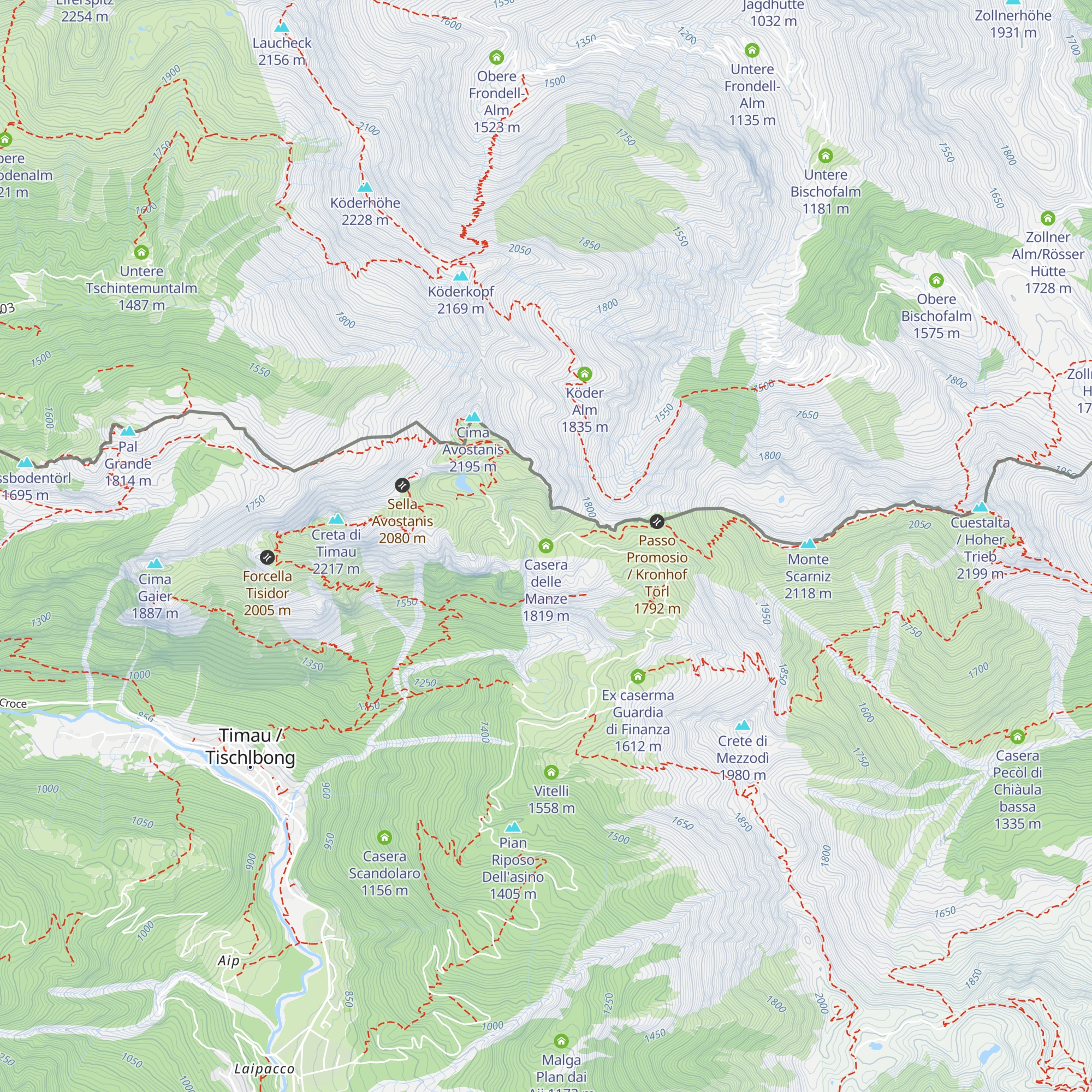 Casera delle Manze map