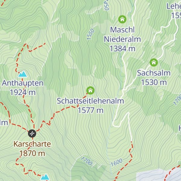 Map of Schattseitlehenalm