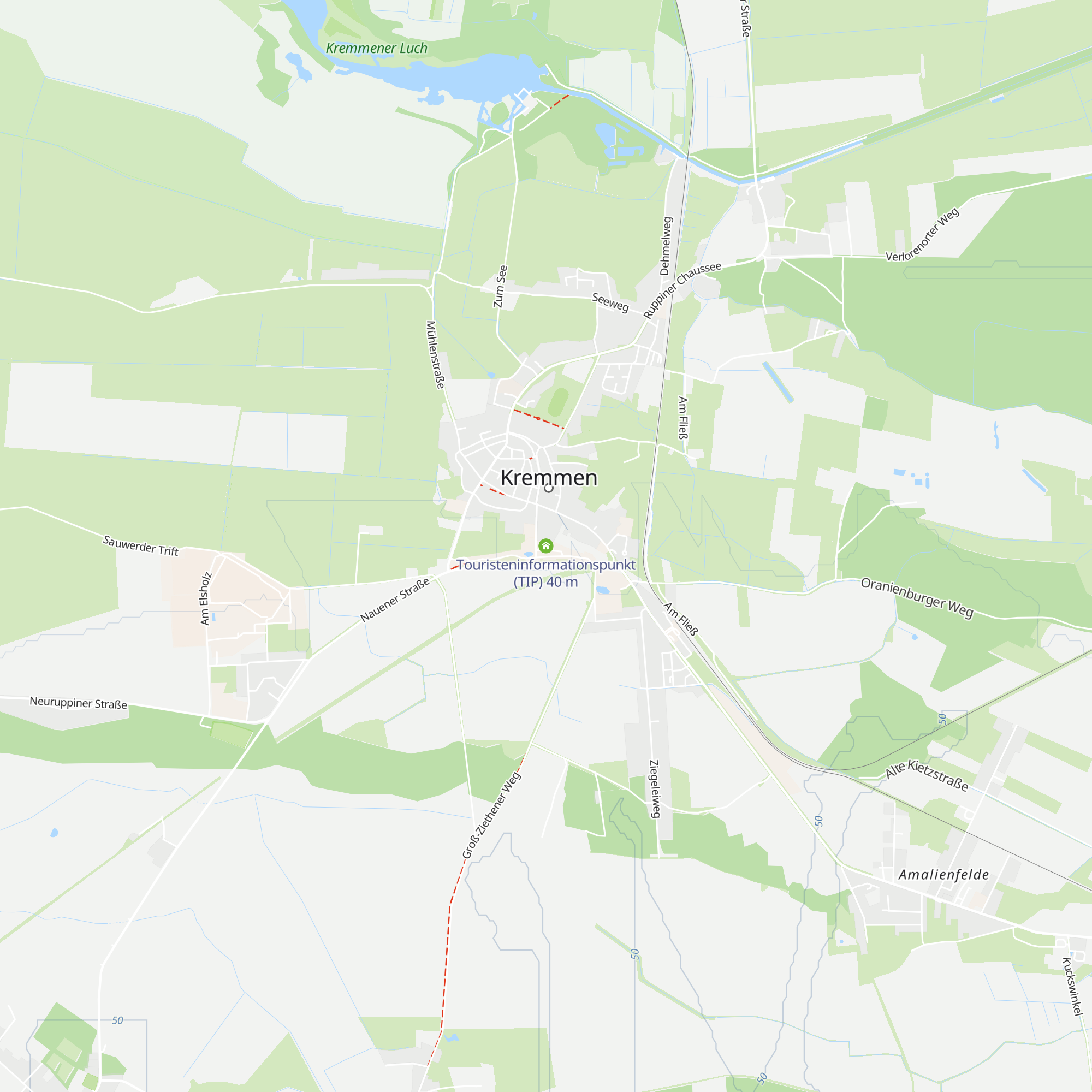 Touristeninformationspunkt (TIP) map