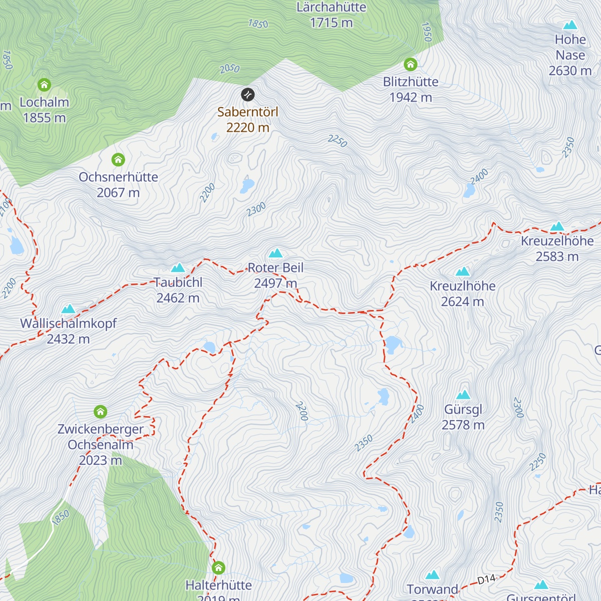 Hugo-Gerbers-Hütte map