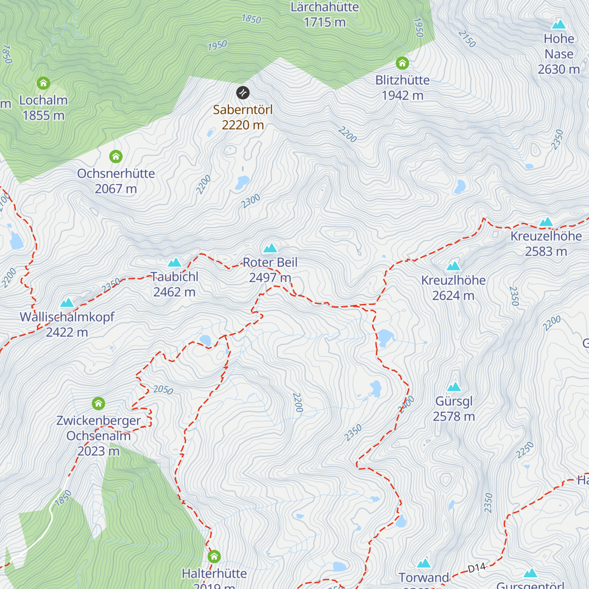 Hugo-Gerbers-Hütte map
