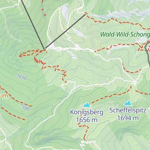 Map of Königsberg-Alm
