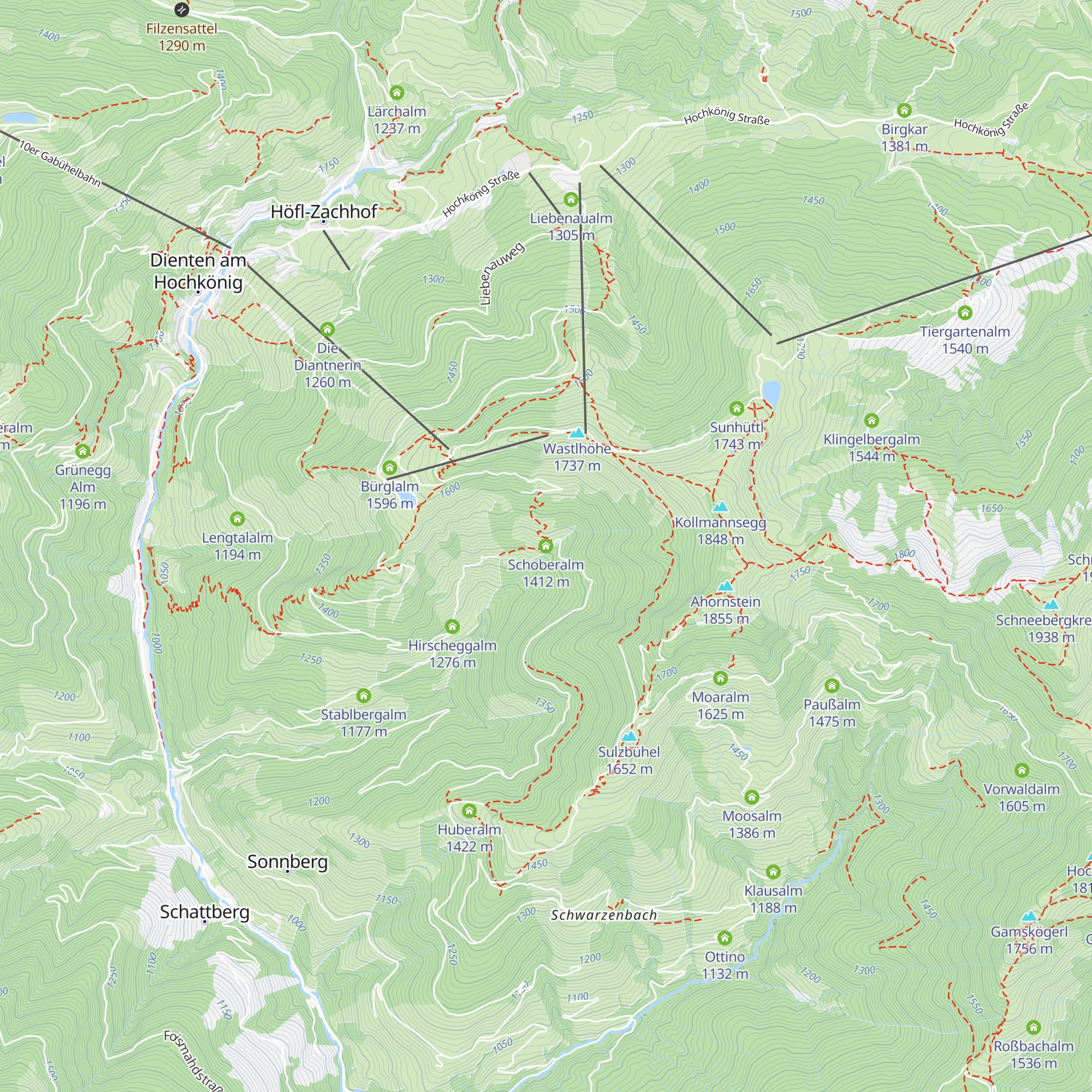 Schoberalm map