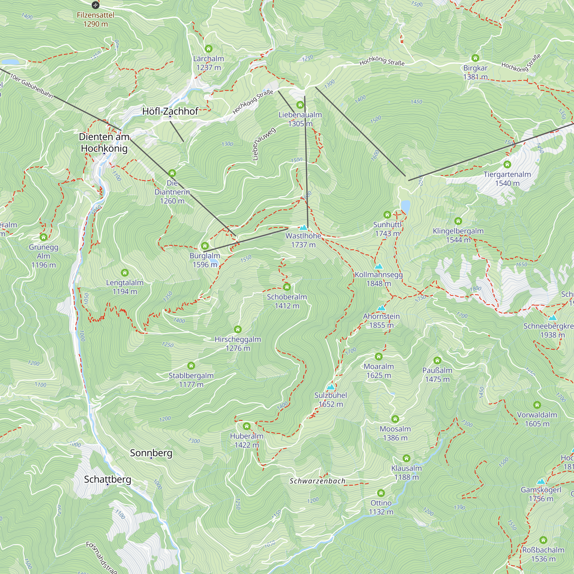 Schoberalm map