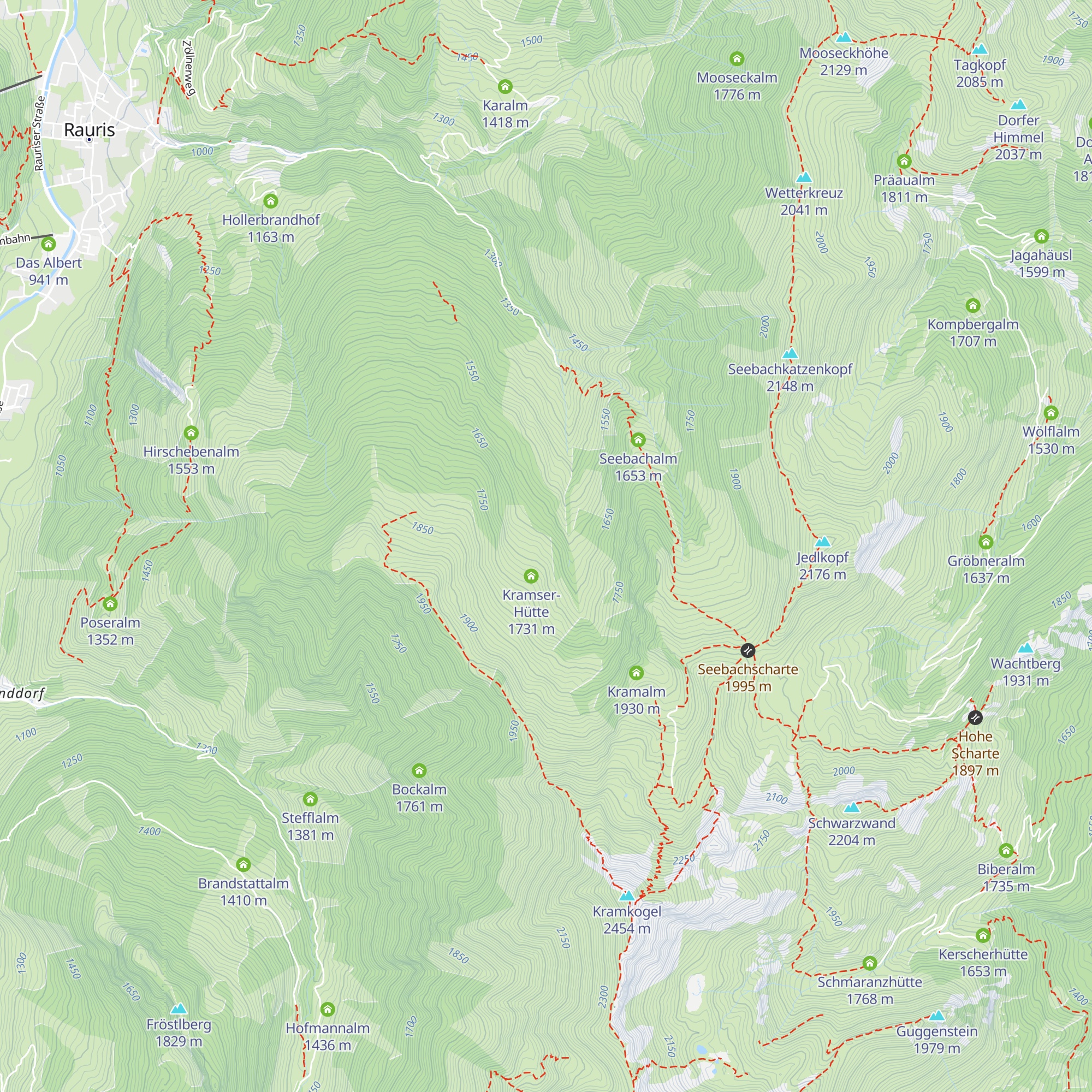 Neuwirt Hütte map