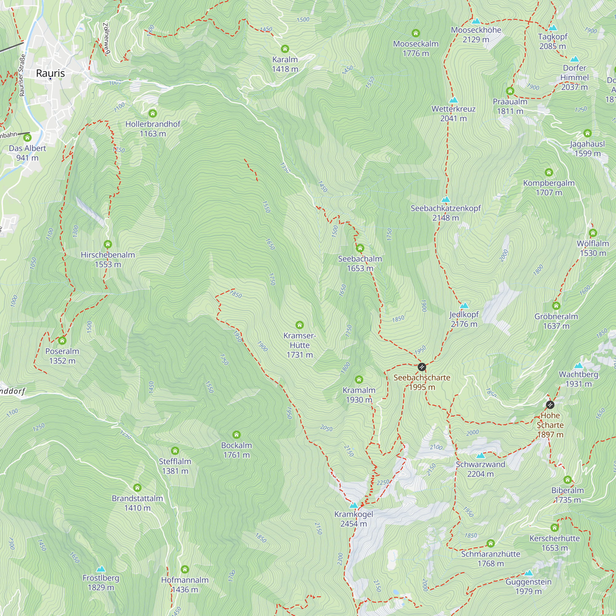 Neuwirt Hütte map