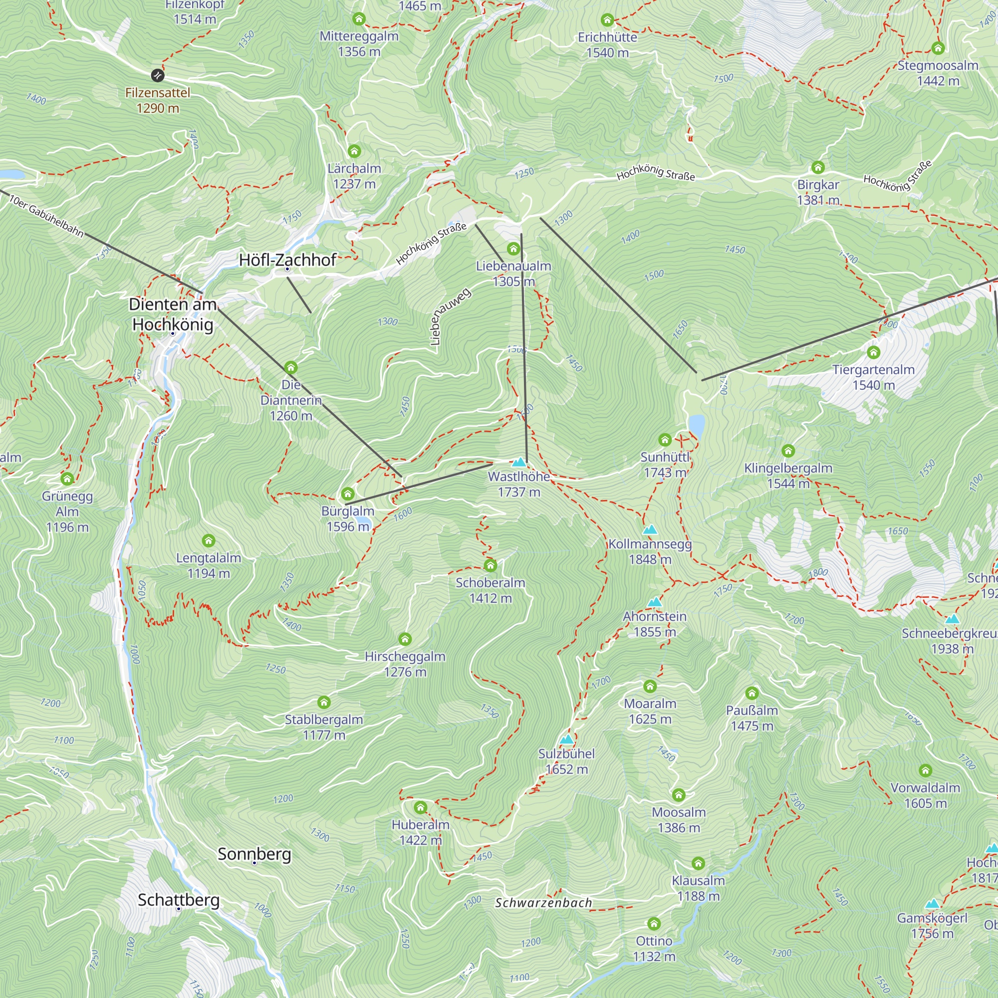 Wastlalm map