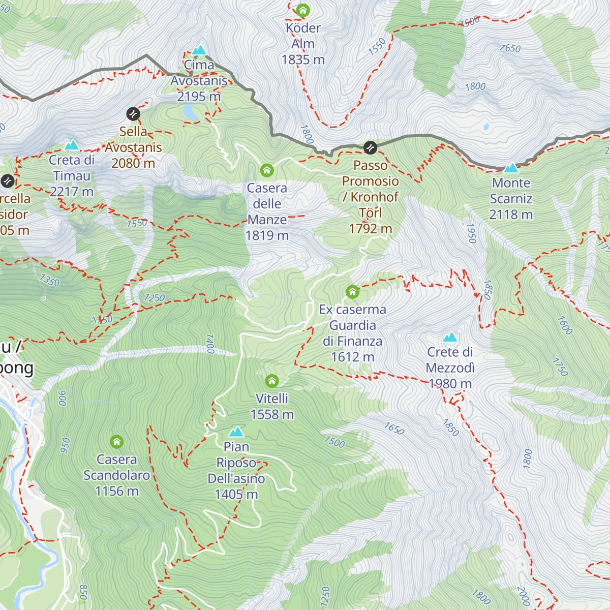 Casera Promosio / Promôs map