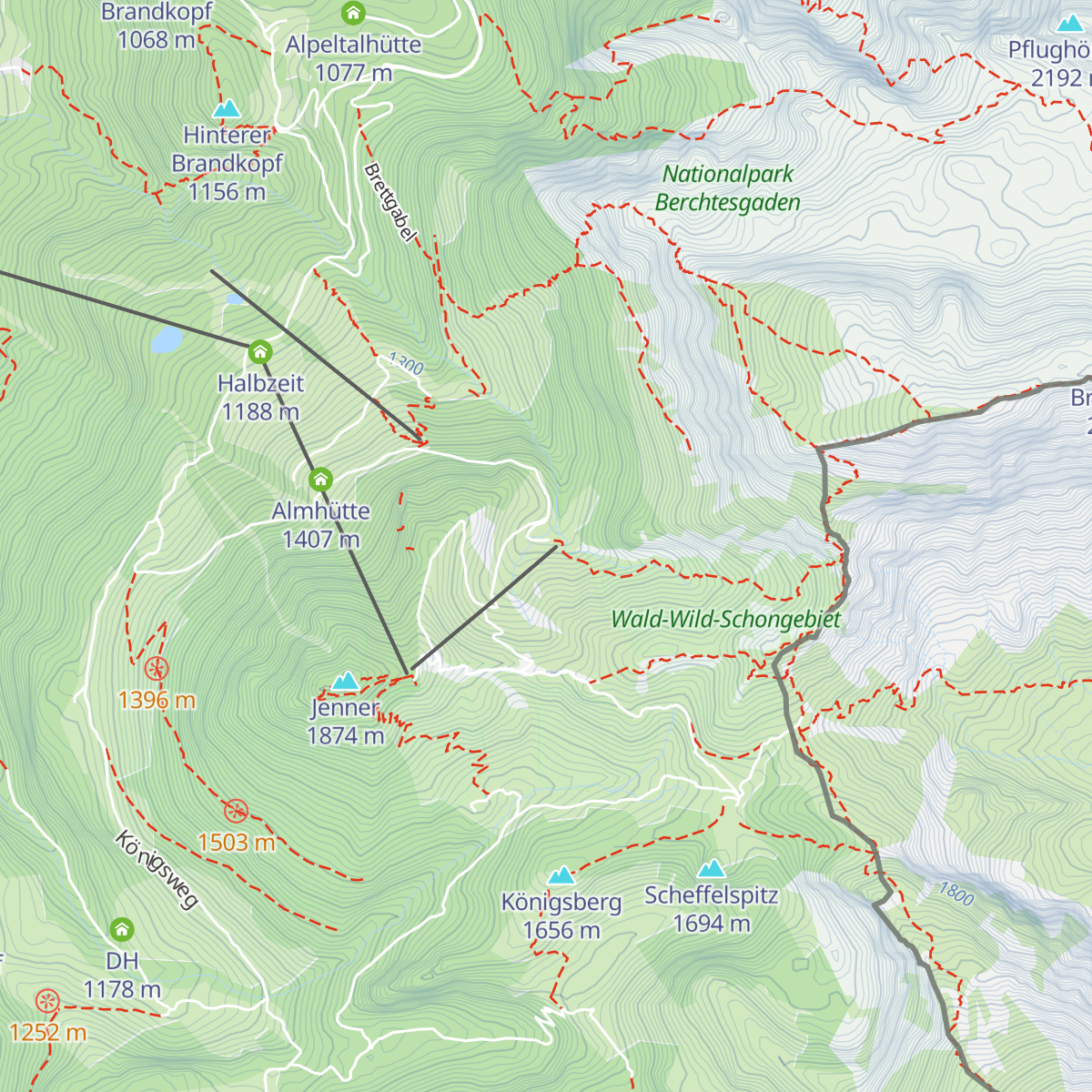 Mitterkaseralm map