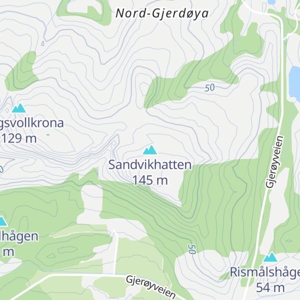 Map of Sandvikhatten