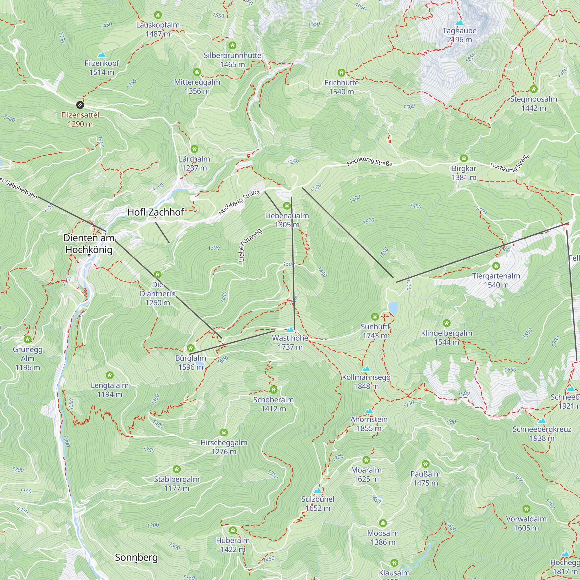 Zachhof Alm map
