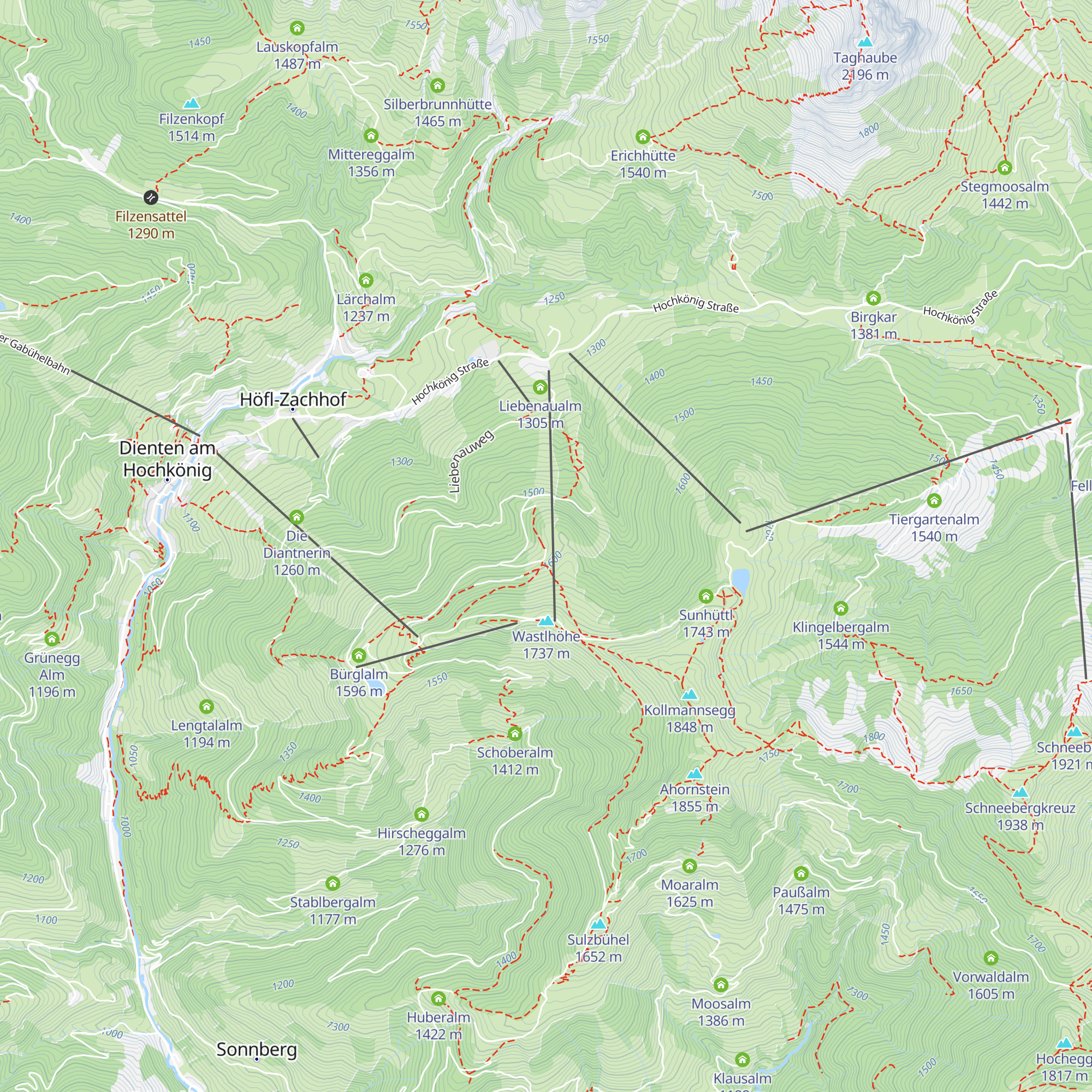 Zachhof Alm map