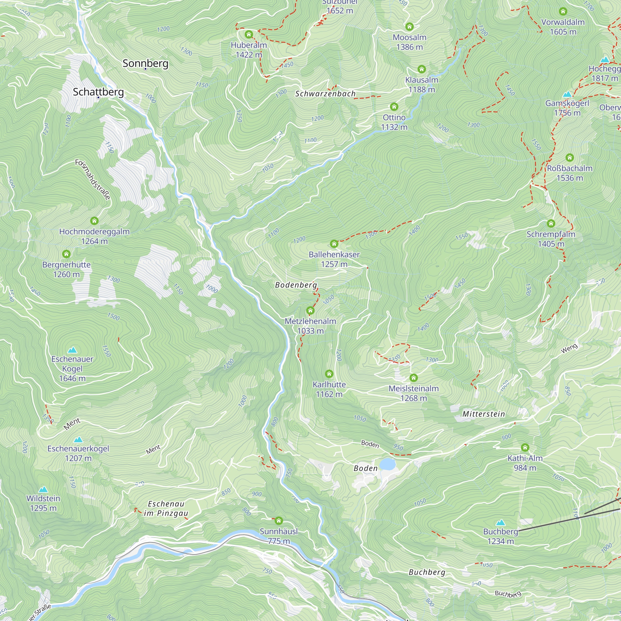 Metzlehenalm map