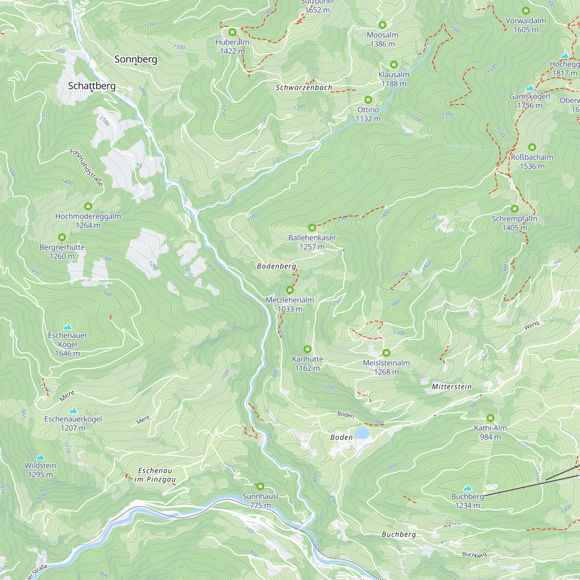 Metzlehenalm map