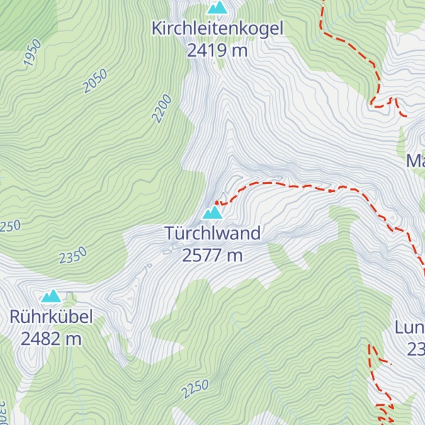 Map of Türchlwand