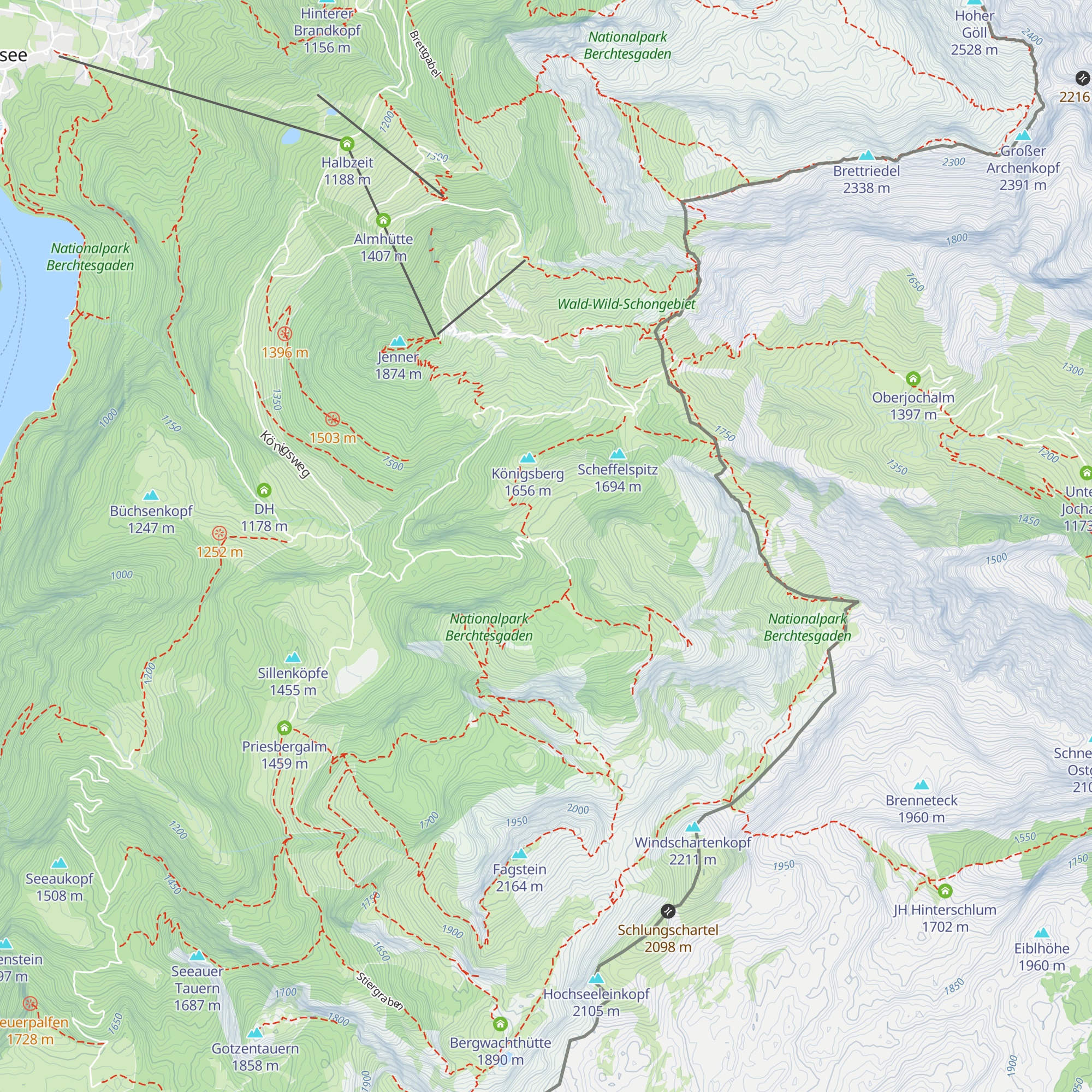 Königstalalm map
