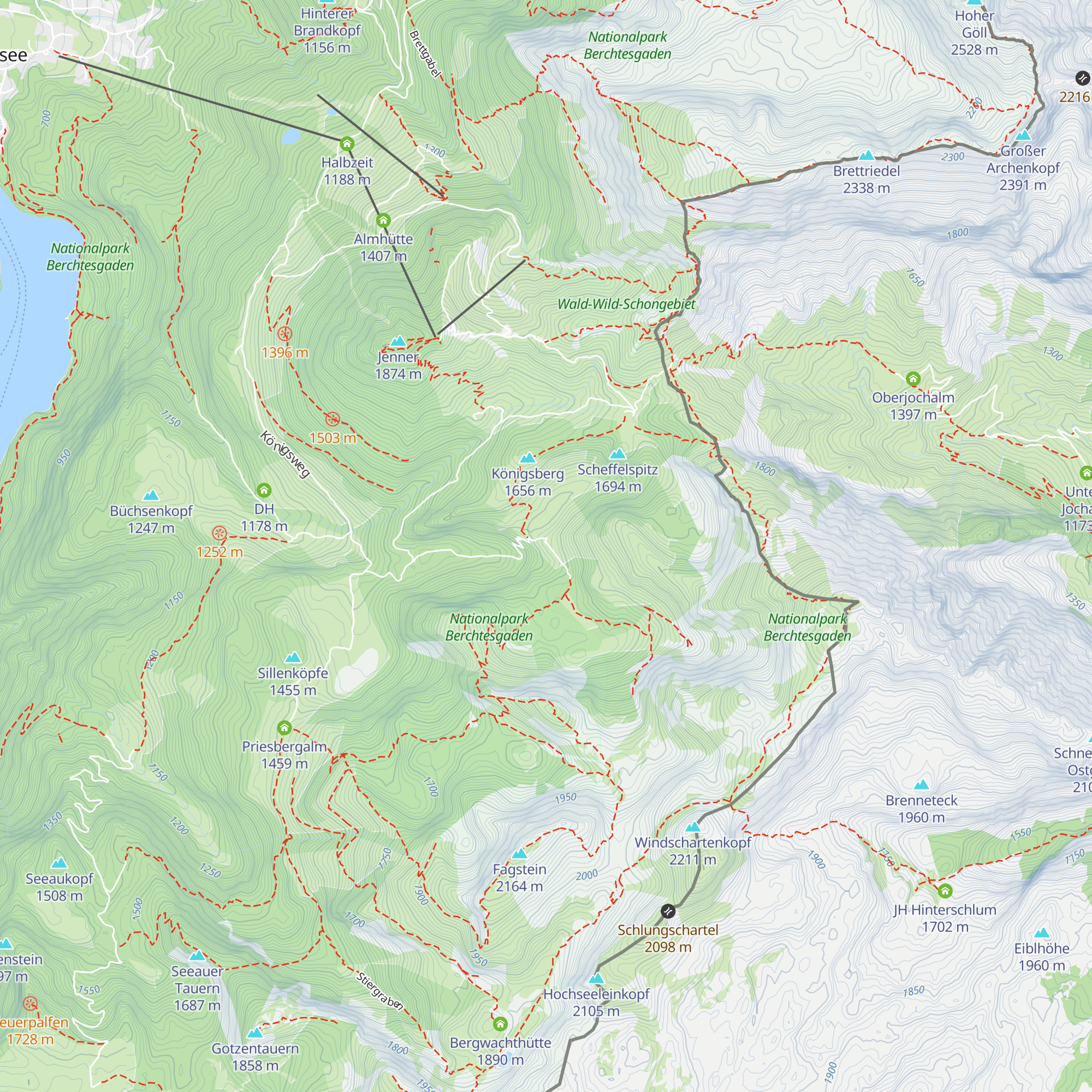 Königstalalm map