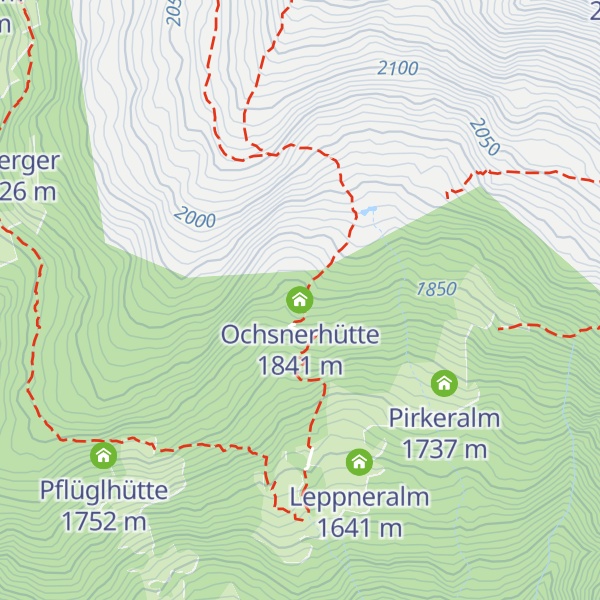 Map of Ochsnerhütte