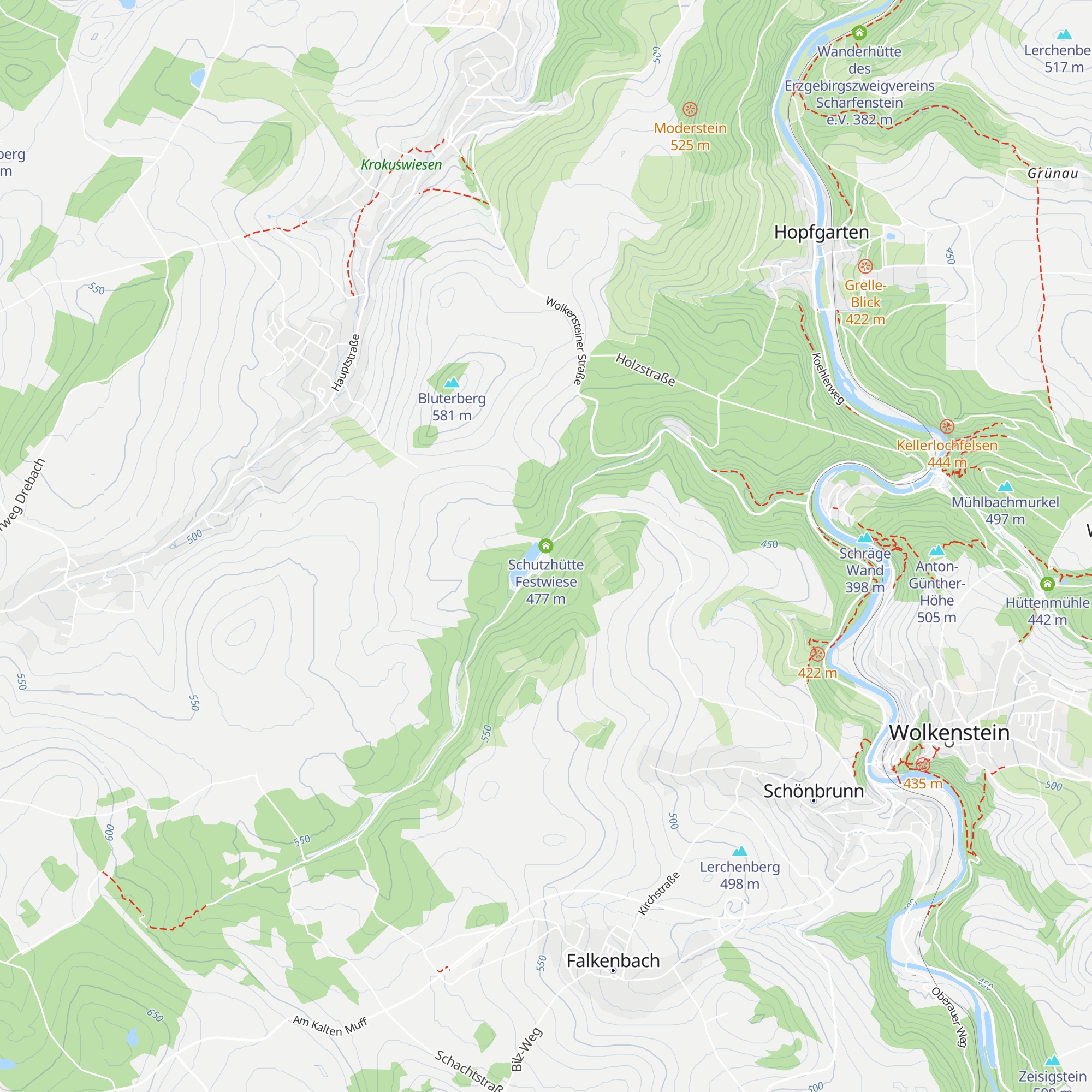Schutzhütte Festwiese map