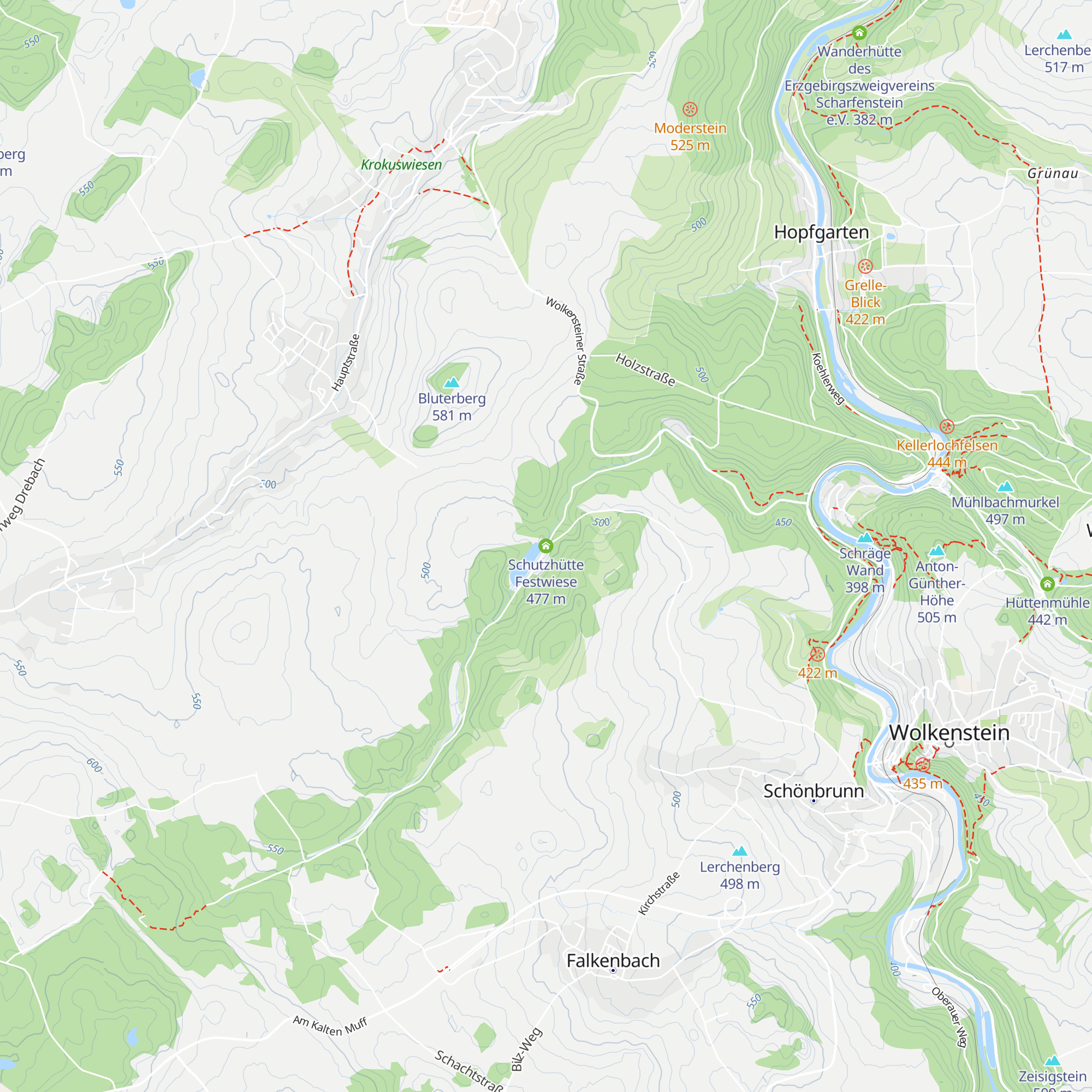 Schutzhütte Festwiese map