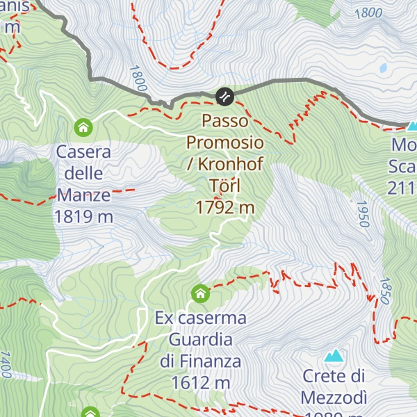 Map of Rifugio Giovanni Morgante