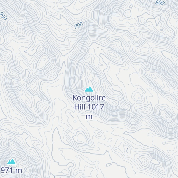 Map of Kongolire Hill