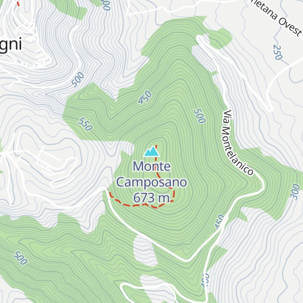 Map of Monte Camposano