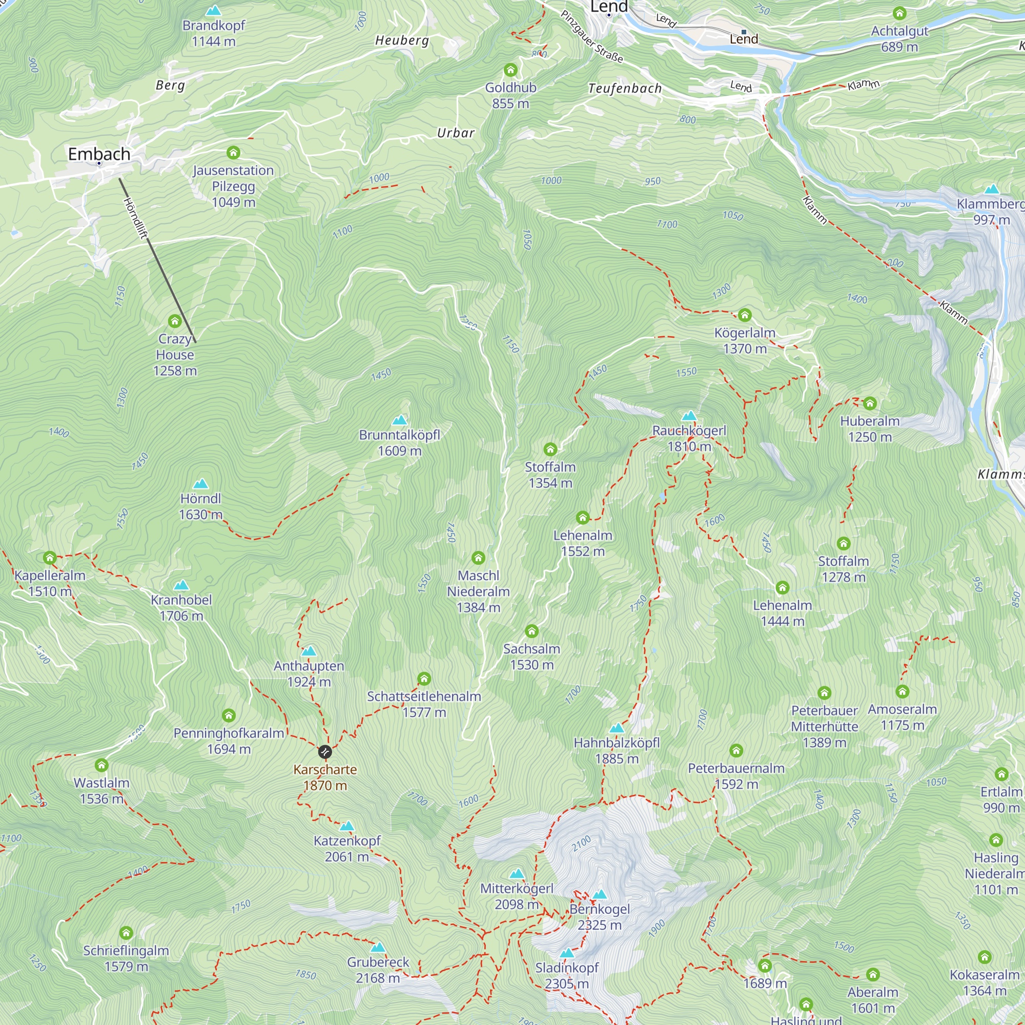 Tischleralm map